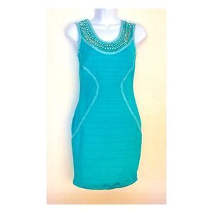 WOW Couture Blue Bandage Bodycon Mini Dress Size S